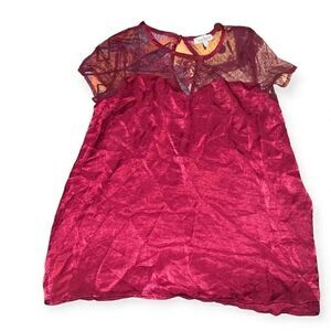 Almost famous embroidered baby doll blouse